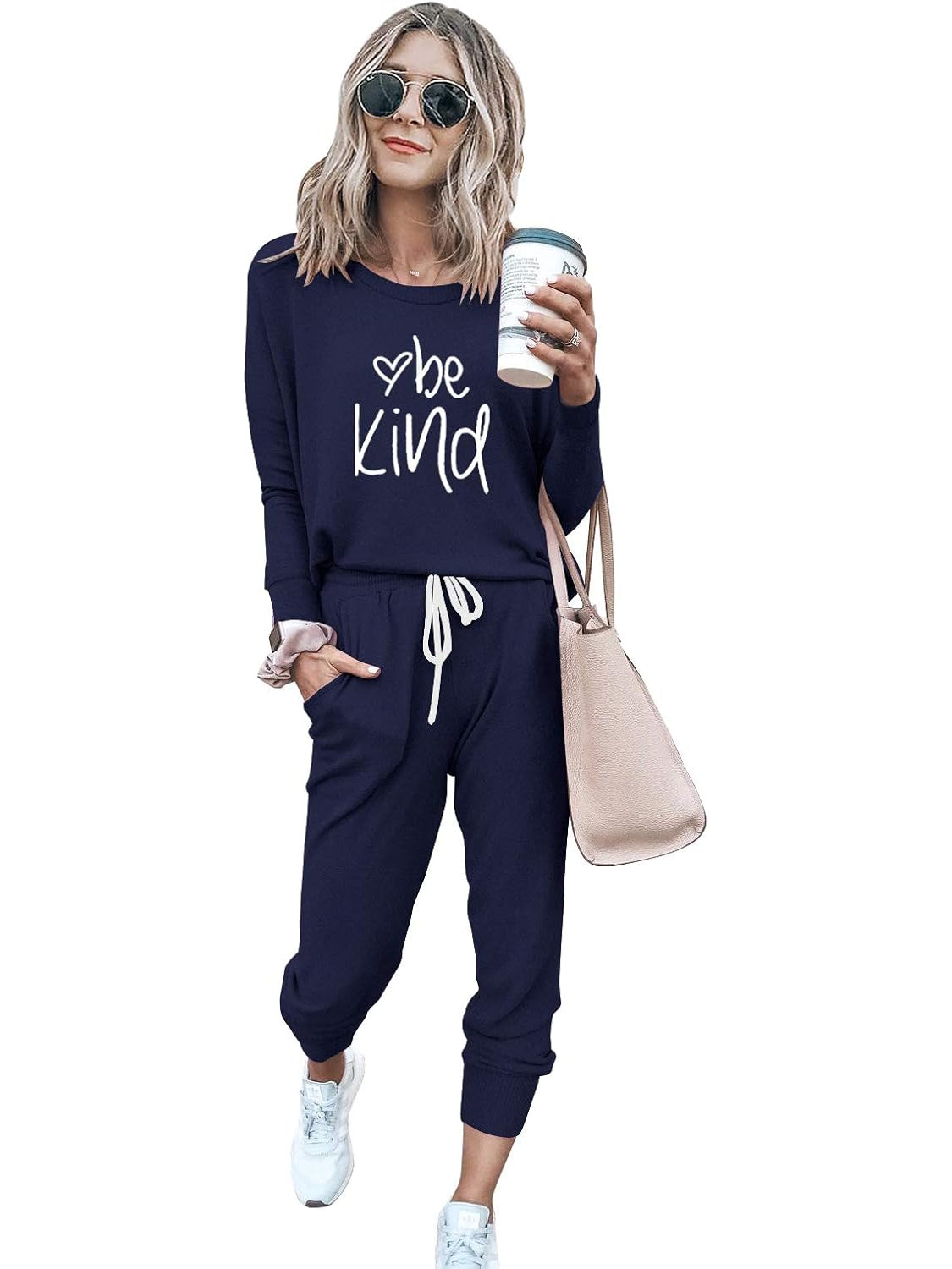 2 Piece Printed Lounge Outfit Set-My Comfy Blouse