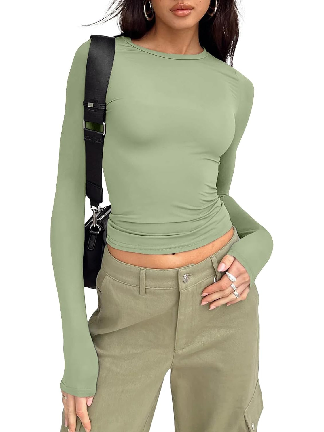 Sleek Long Sleeve Slim Fit Top-My Comfy Blouse