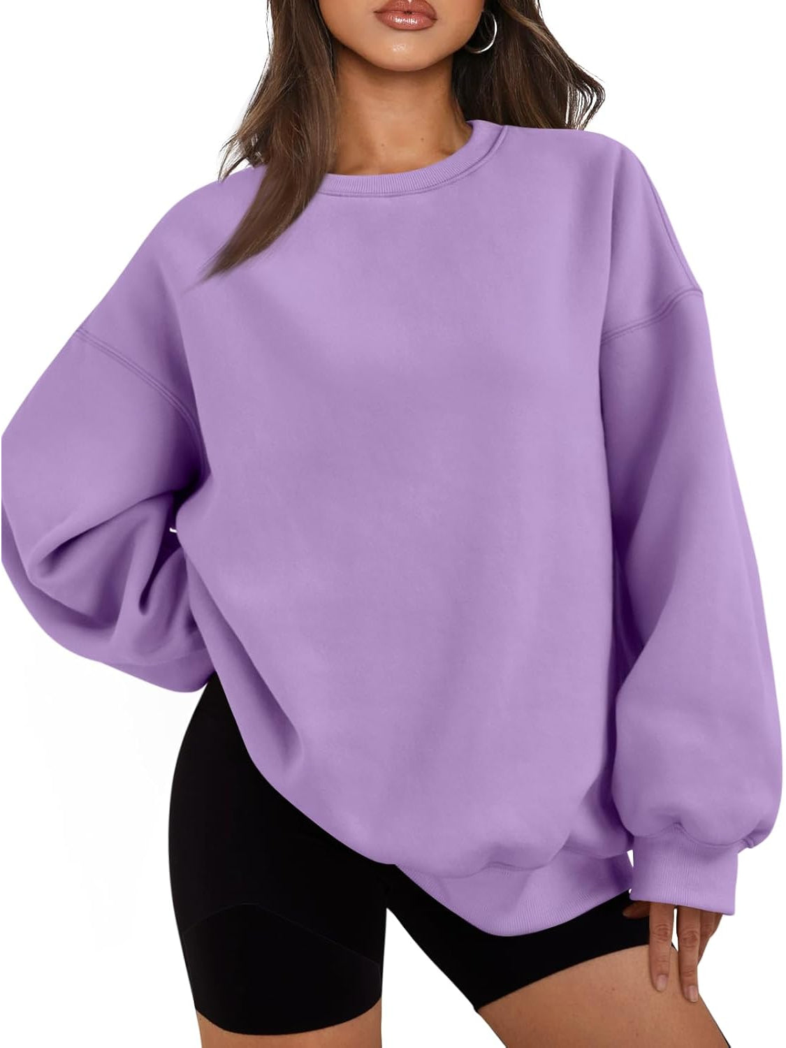Cozy Long Sleeve Pullover Sweatshirt-My Comfy Blouse