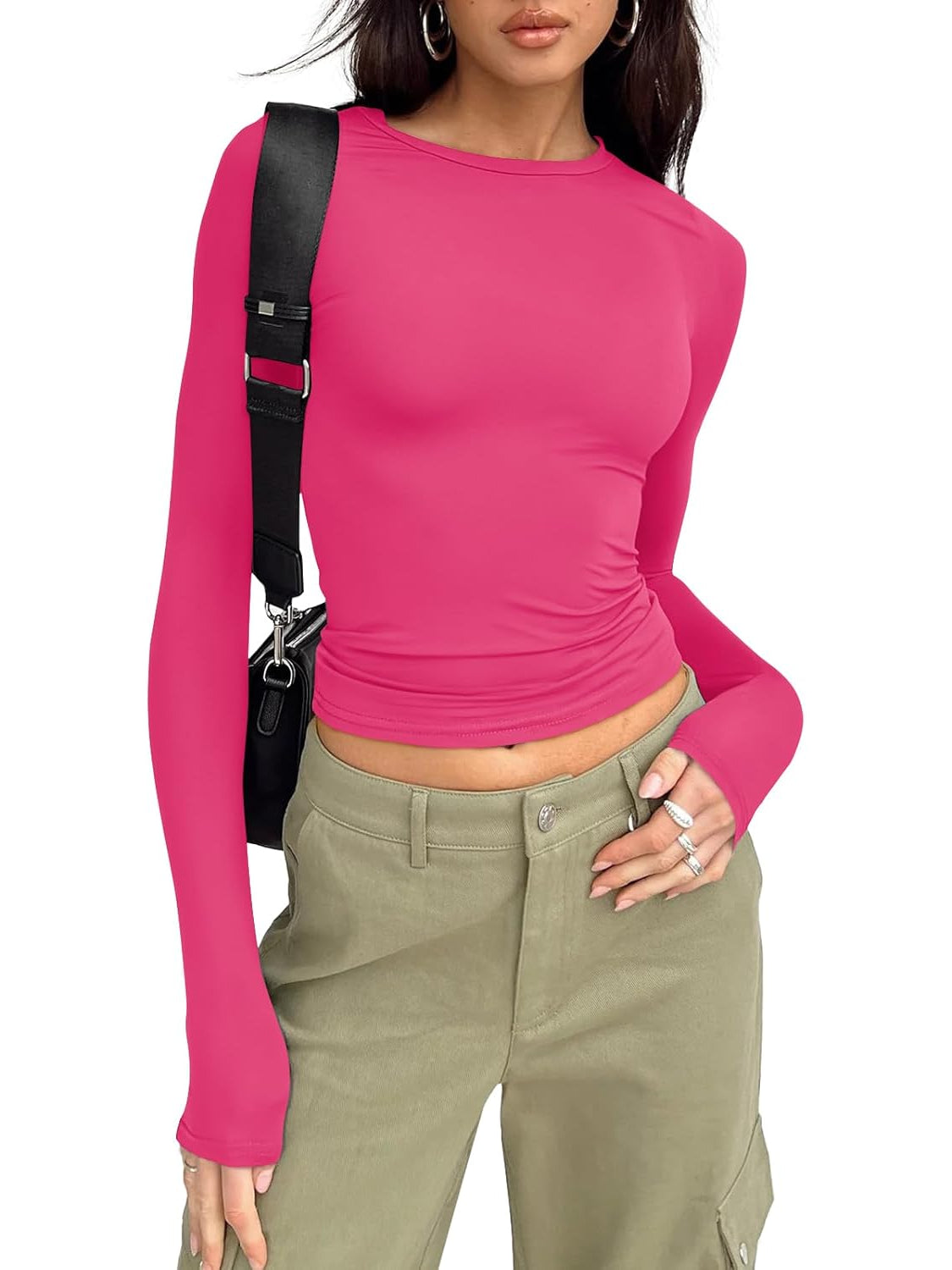 Sleek Long Sleeve Slim Fit Top-My Comfy Blouse