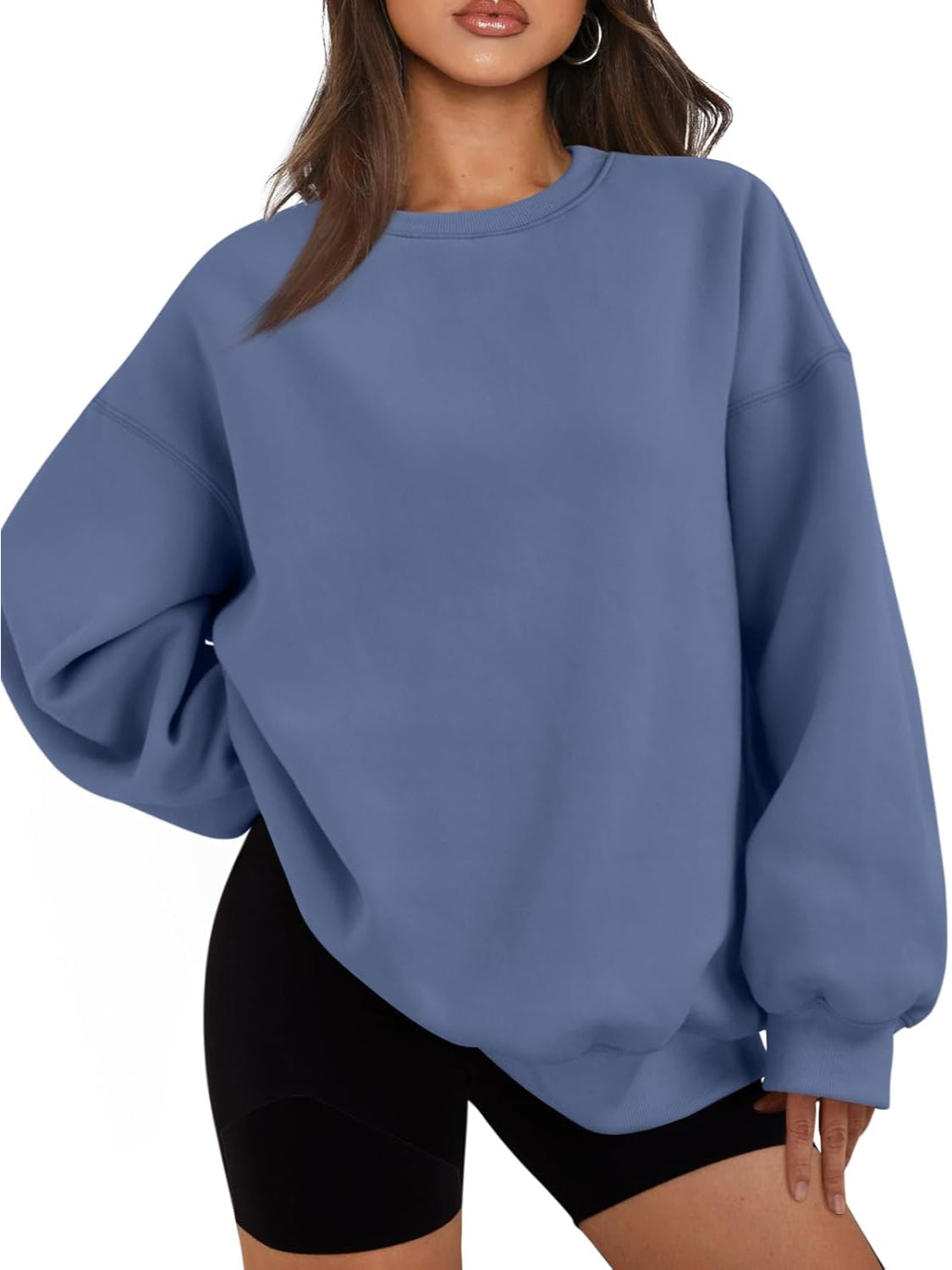 Cozy Long Sleeve Pullover Sweatshirt-My Comfy Blouse