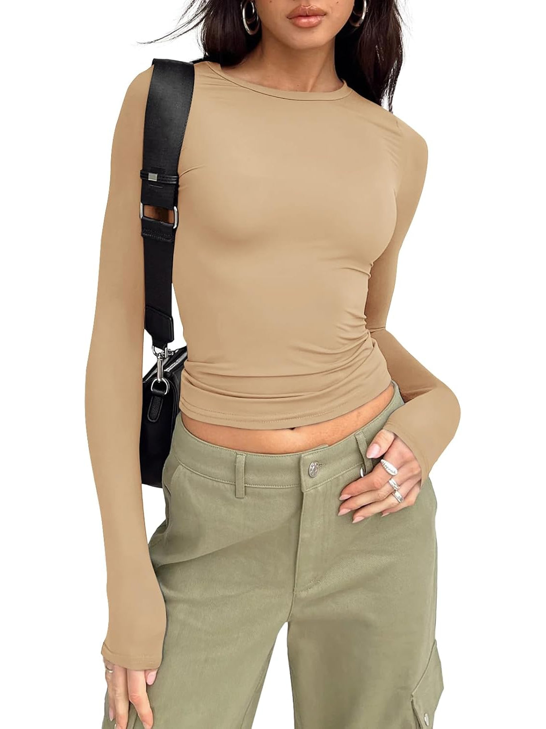 Sleek Long Sleeve Slim Fit Top-My Comfy Blouse