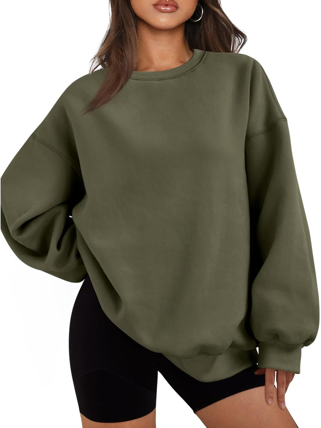 Cozy Long Sleeve Pullover Sweatshirt-My Comfy Blouse