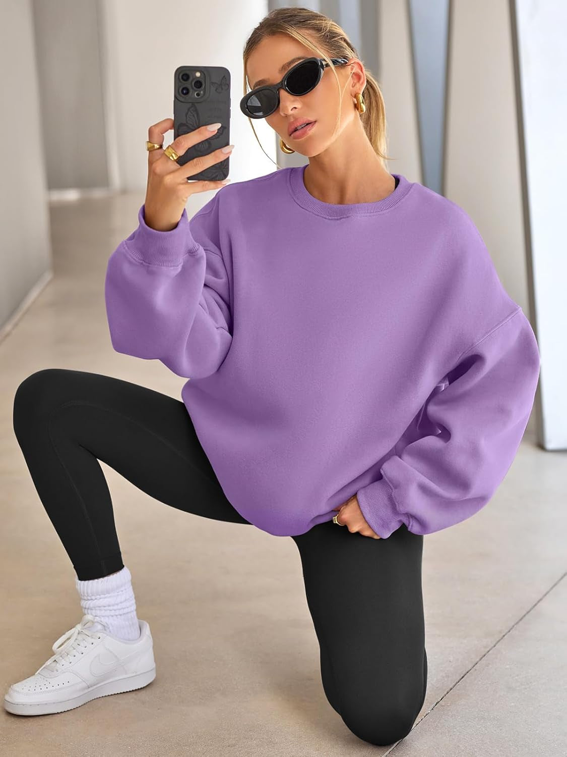 Cozy Long Sleeve Pullover Sweatshirt-My Comfy Blouse