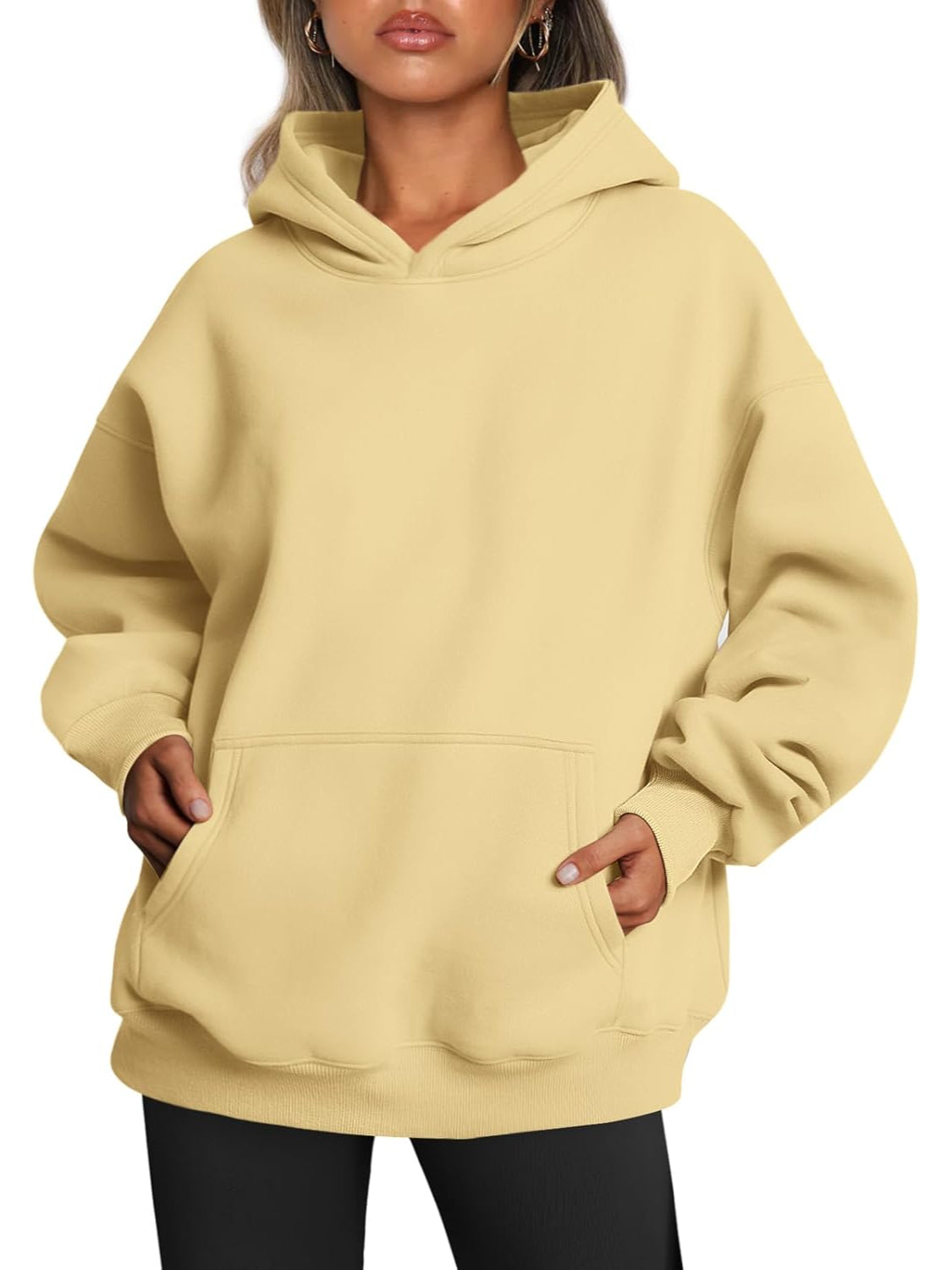 Oversized Fleece Hoodie For Woman-My Comfy Blouse