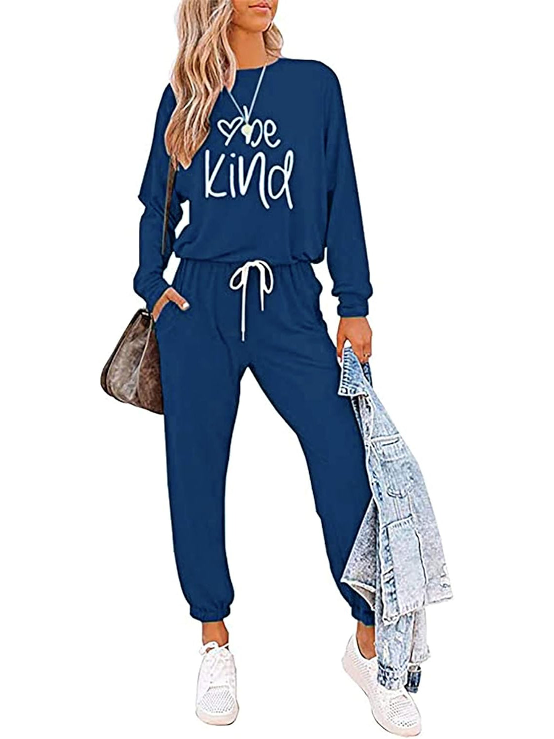 2 Piece Printed Lounge Outfit Set-My Comfy Blouse