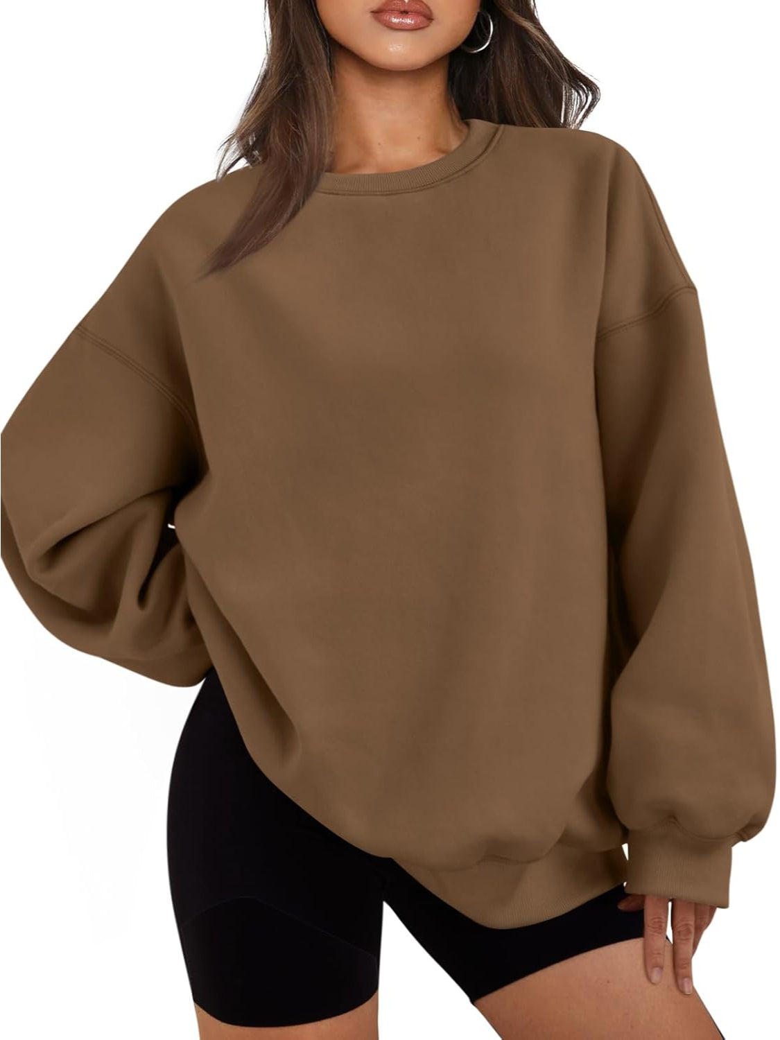 Cozy Long Sleeve Pullover Sweatshirt-My Comfy Blouse
