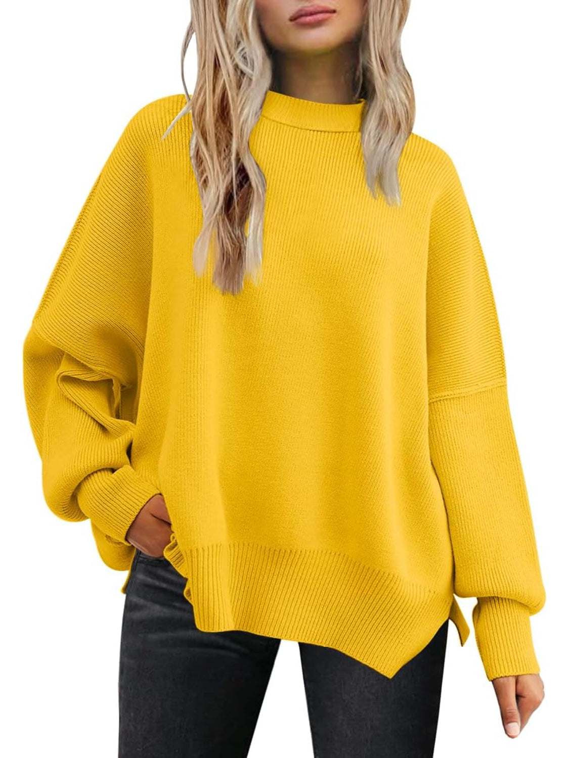 Cozy Batwing Sleeve Sweater For Woman-My Comfy Blouse