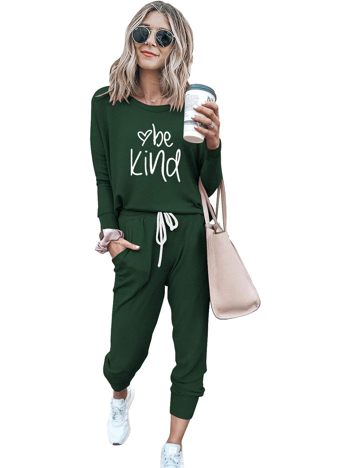 2 Piece Printed Lounge Outfit Set-My Comfy Blouse