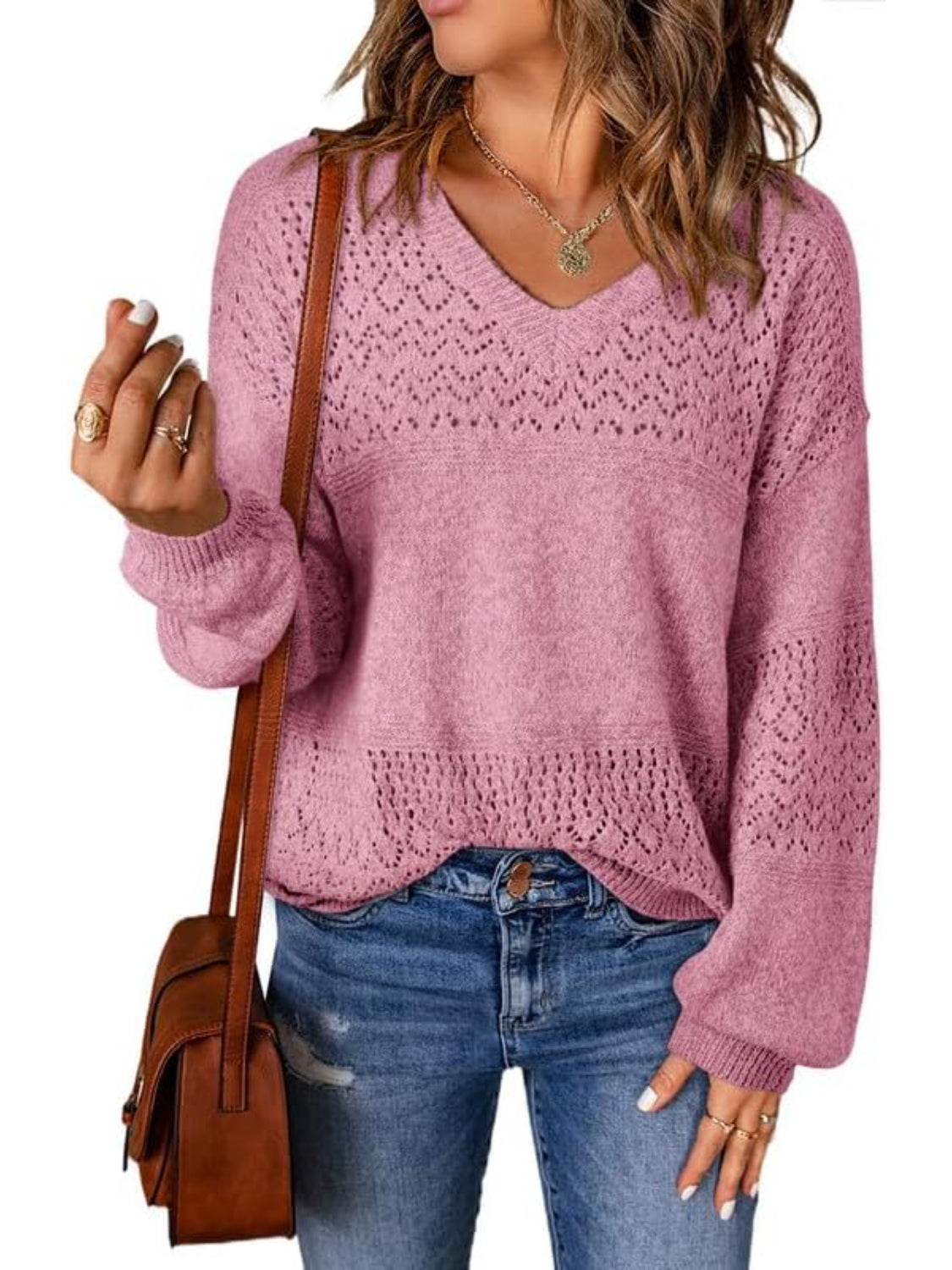 Classic Knit Pullover Sweater-My Comfy Blouse