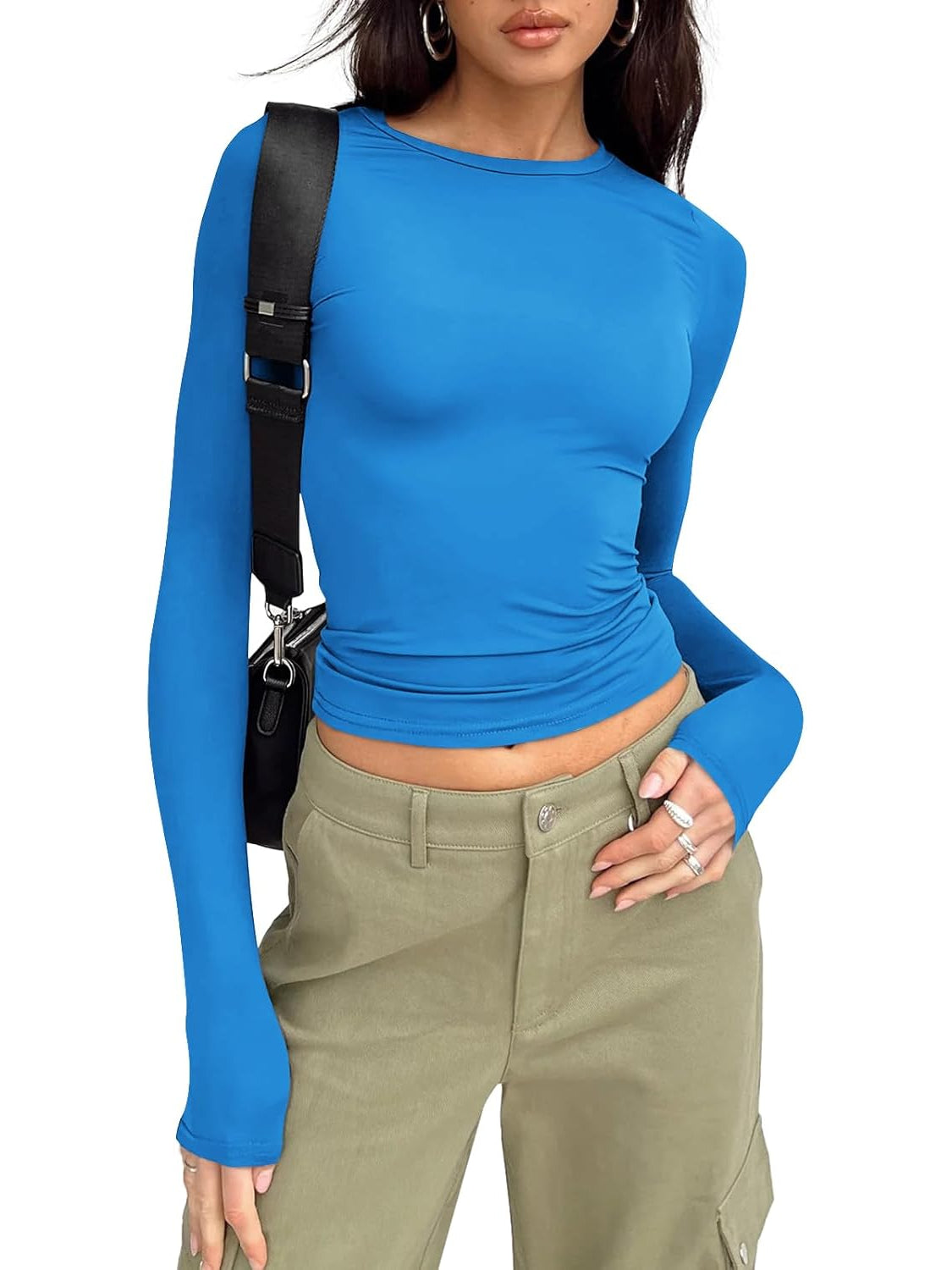 Sleek Long Sleeve Slim Fit Top-My Comfy Blouse