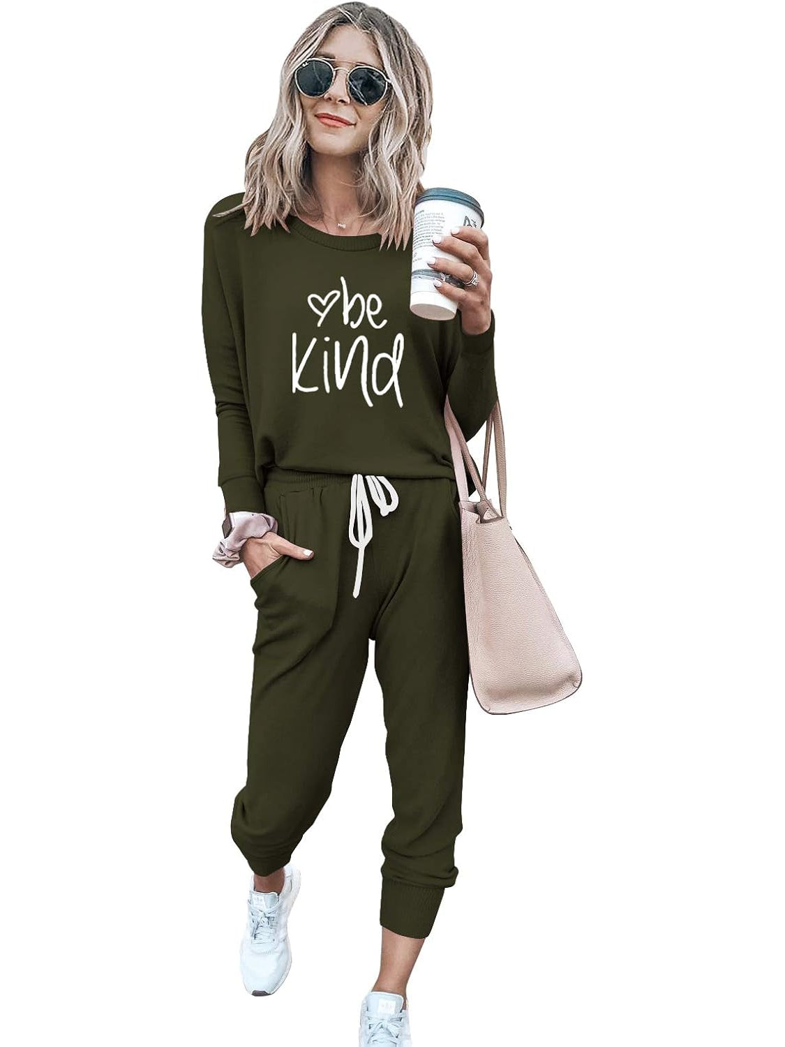 2 Piece Printed Lounge Outfit Set-My Comfy Blouse