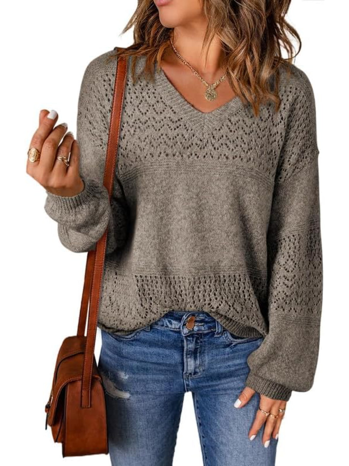 Classic Knit Pullover Sweater-My Comfy Blouse