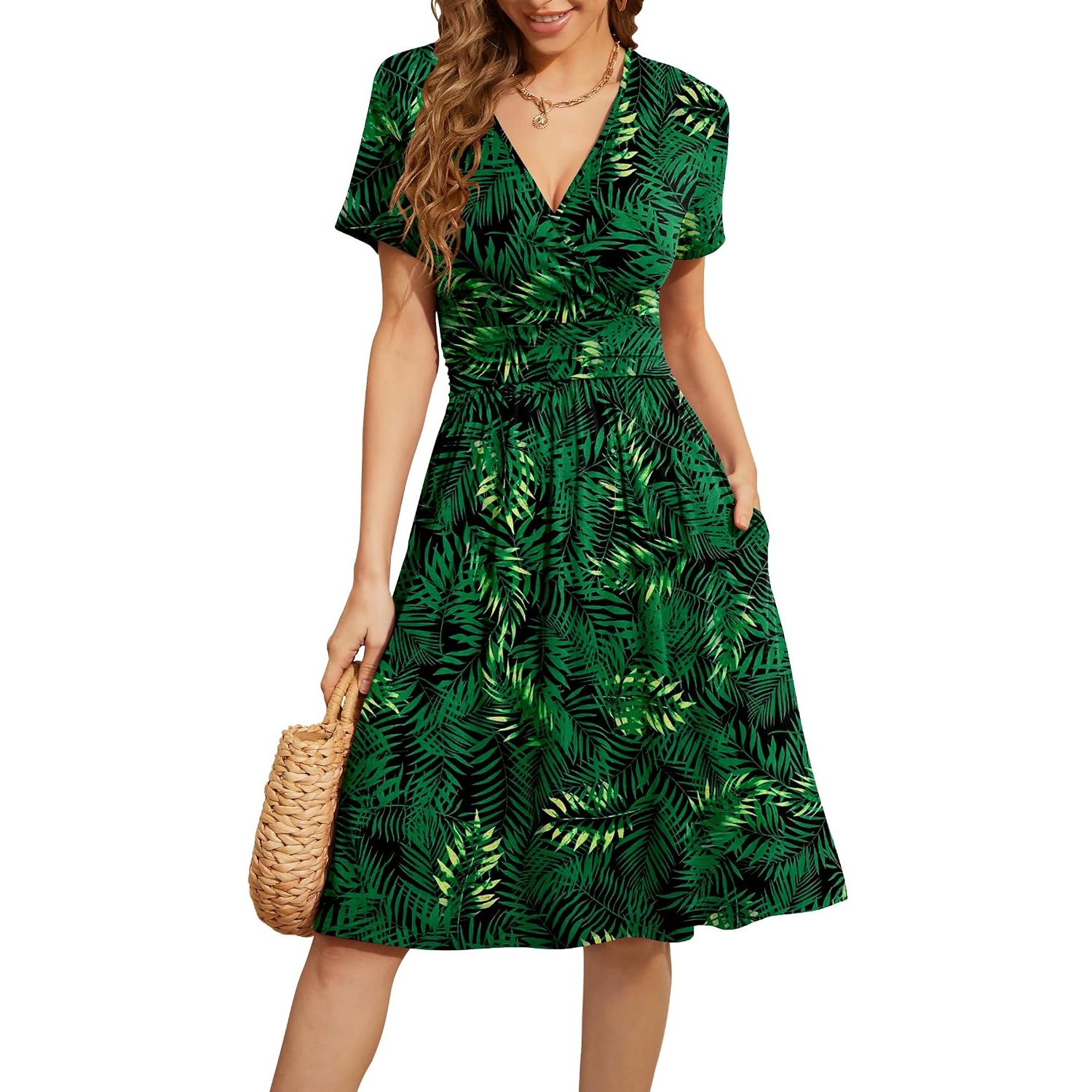 Casual Short Sleeve Dress For Parties And Everyday Wear For Women