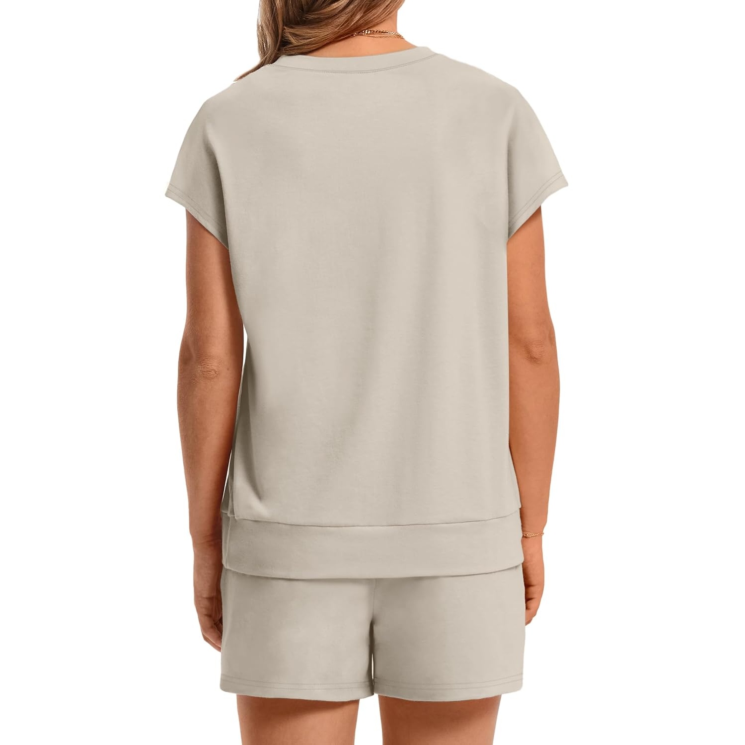 Summer Lounge Set with Drawstring Pocket