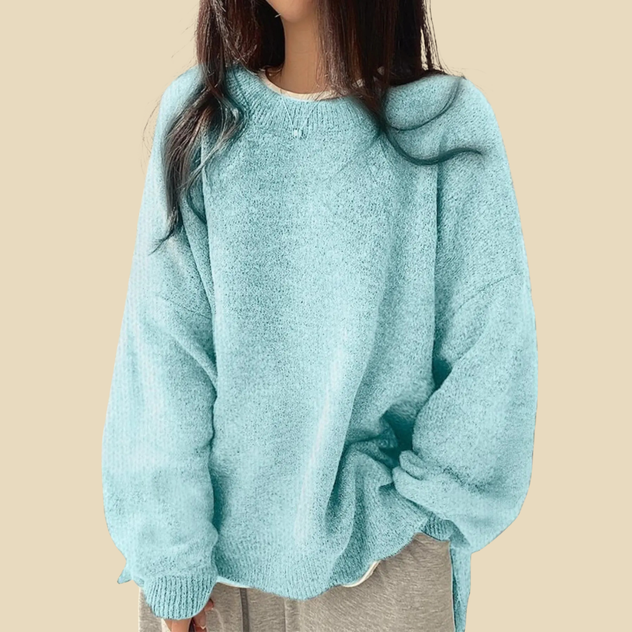 Casual Long Sleeve Pullover Sweaters For Women