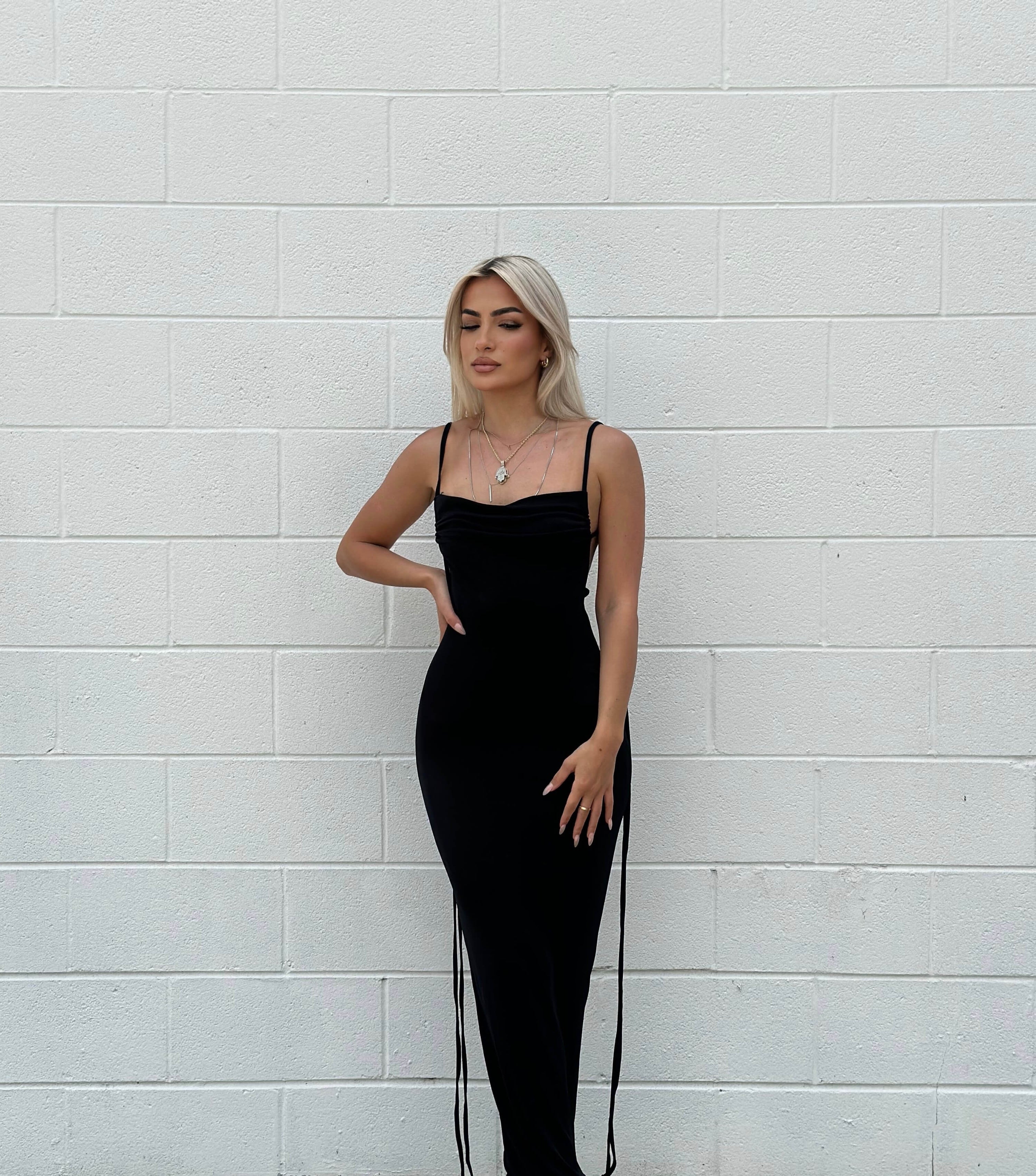 Serenity Backless Maxi Dress-My Comfy Blouse