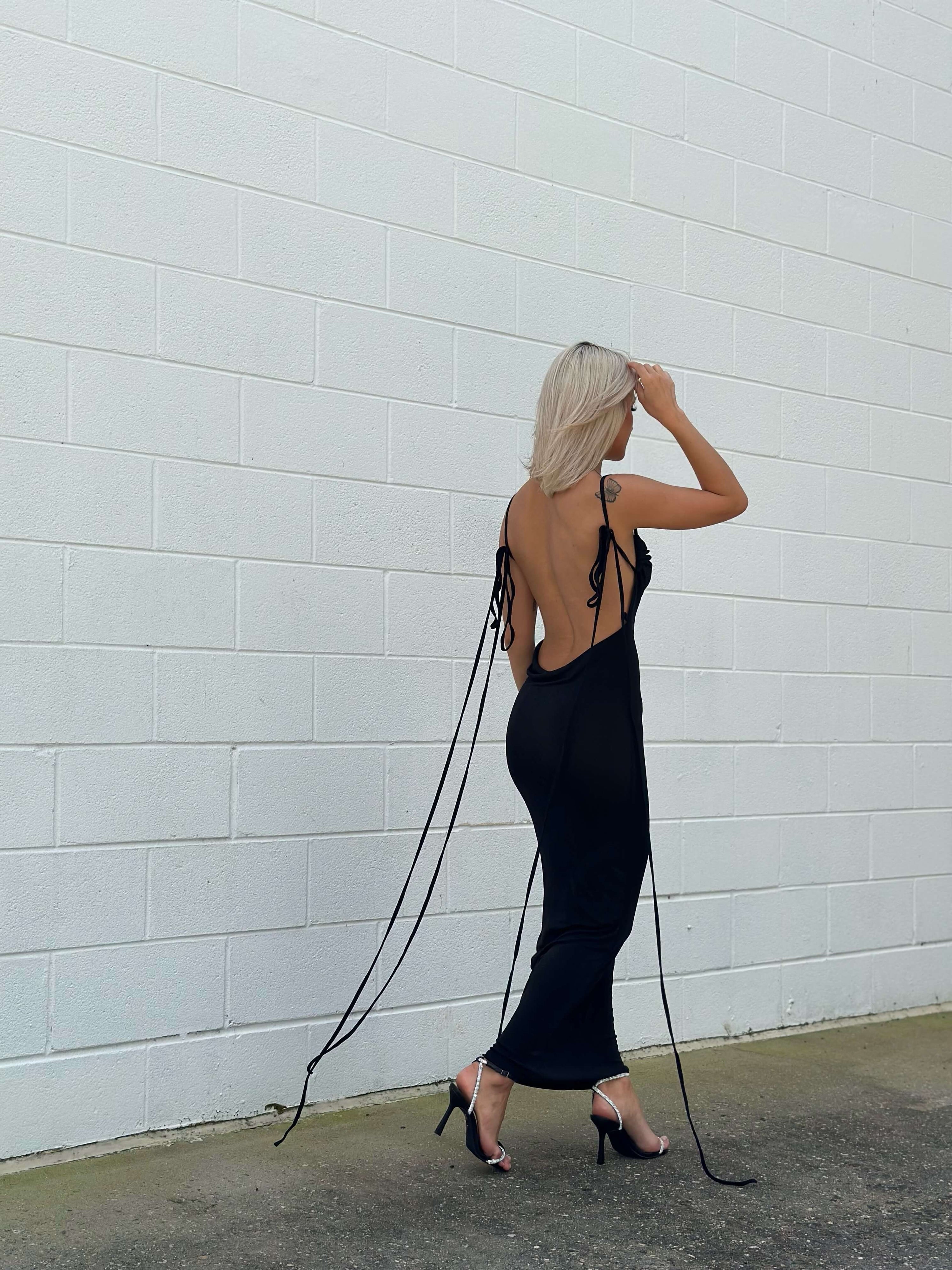 Serenity Backless Maxi Dress-My Comfy Blouse