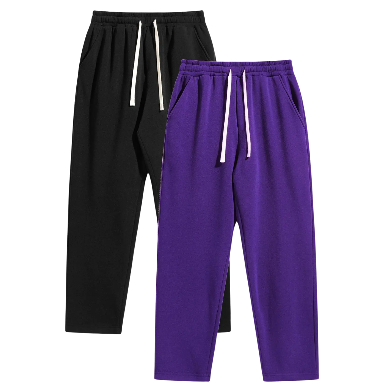 2 Pieces Casual Sweatpants With Pockets For Men