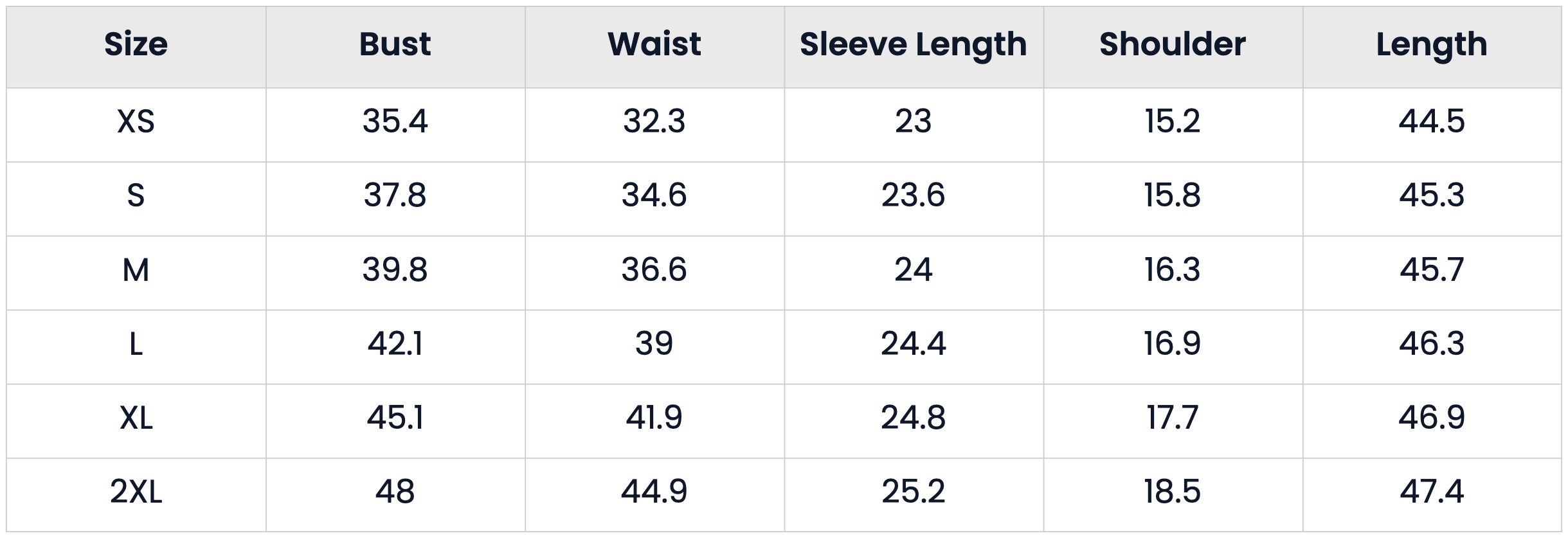Size Chart for Long Faux Suede Trench Pea Coat with Belt for Women