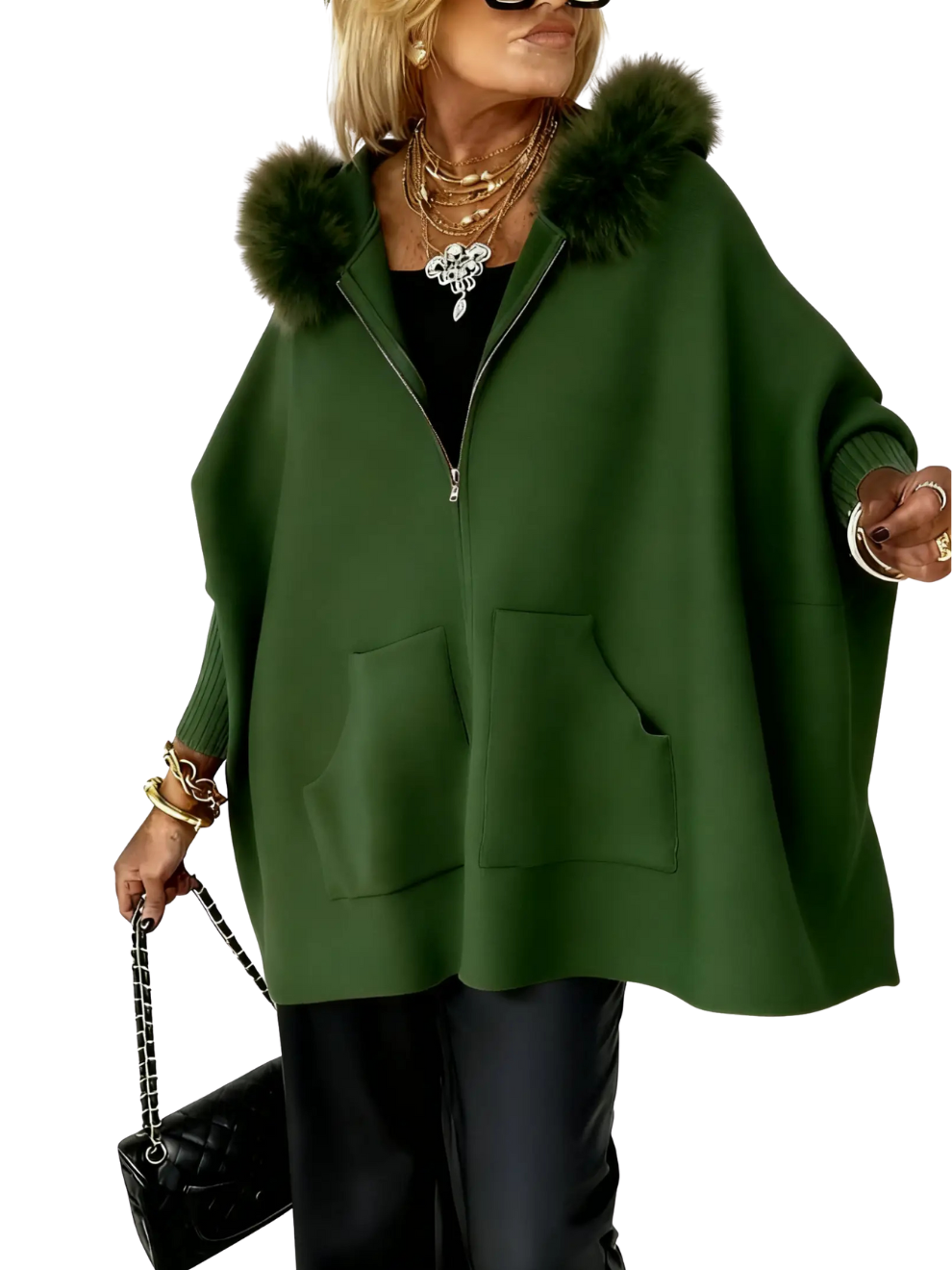 Fur Collar Casual Jacket For Women-My Comfy Blouse