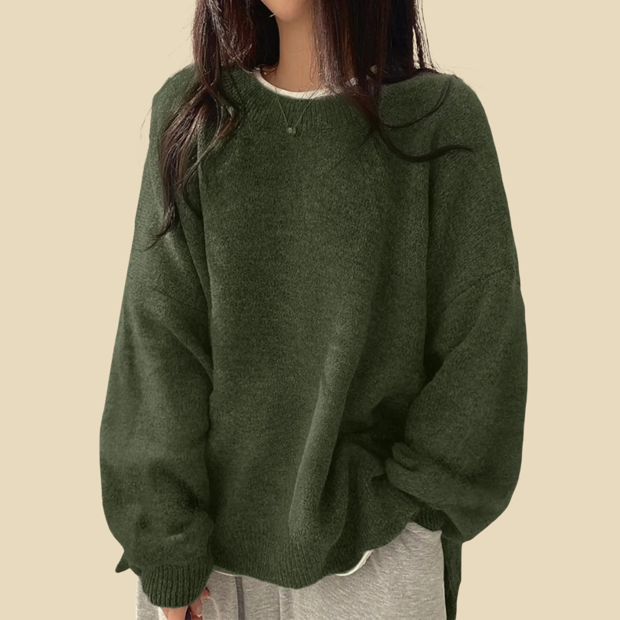 Casual Long Sleeve Pullover Sweaters For Women