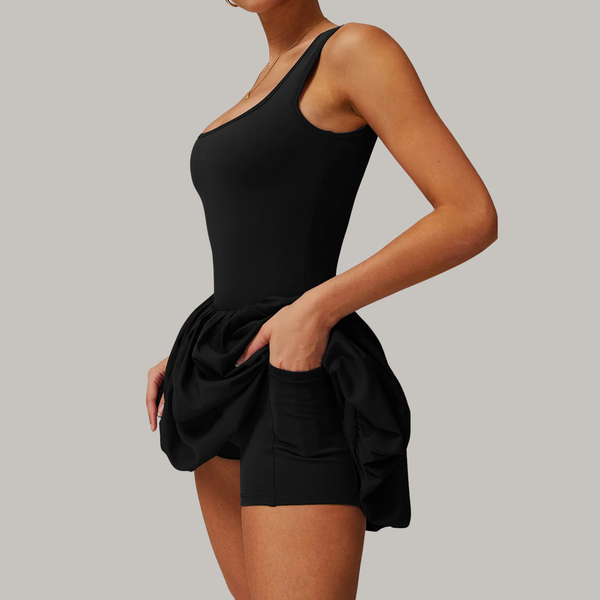 Sleeveless Ballet Tennis One Piece Dress For Women