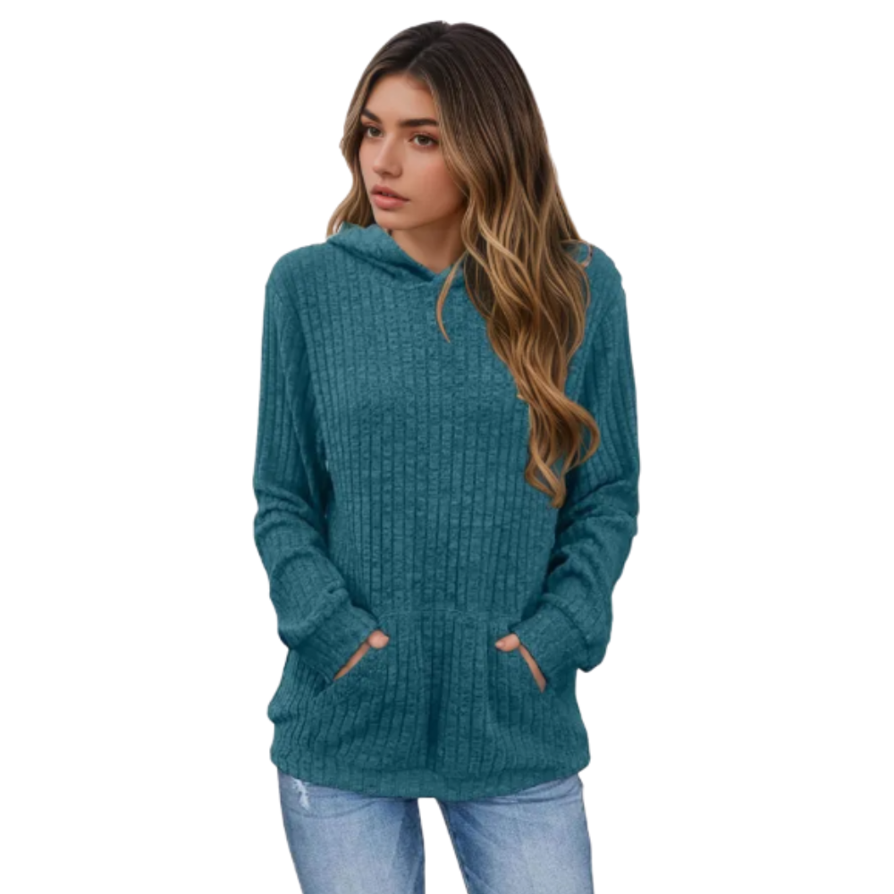 Hoodie With Long Sleeves And Kangaroo Pocket