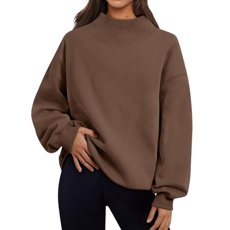 Womens Oversized Sweatshirts Turtleneck Pullover Long Sleeve Hoodies