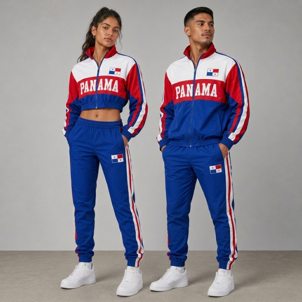 FIFA World Cup 2026 Themed Panama Football Fan Sweatshirt And Jogger Set