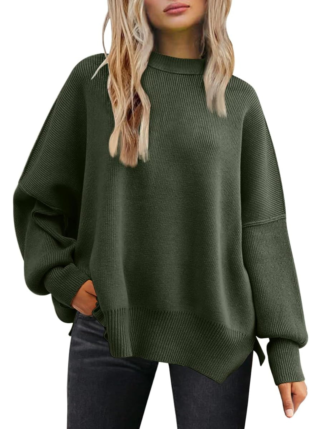 Cozy Batwing Sleeve Sweater For Woman-My Comfy Blouse