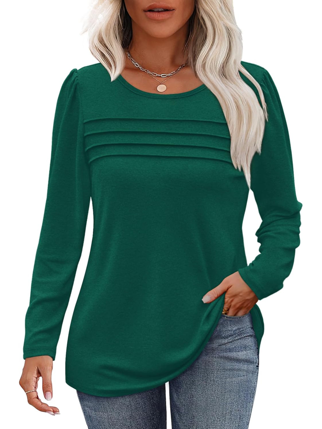 Long Sleeve Pullover Top-My Comfy Blouse