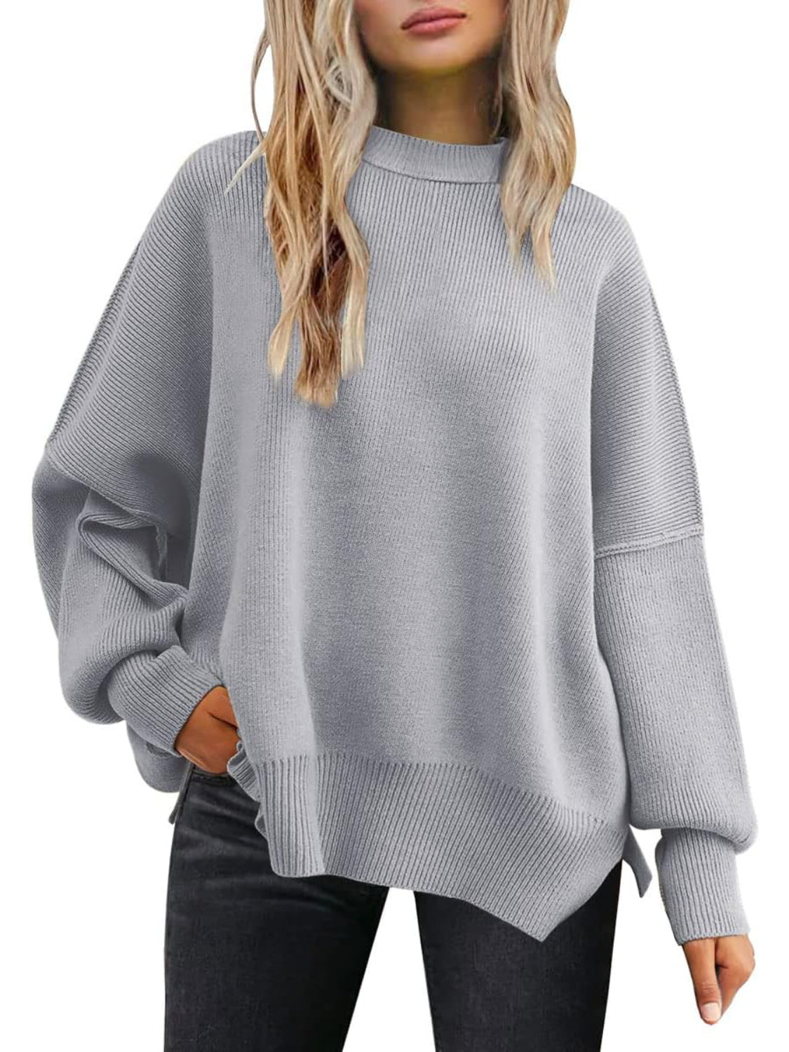 Cozy Batwing Sleeve Sweater For Woman-My Comfy Blouse