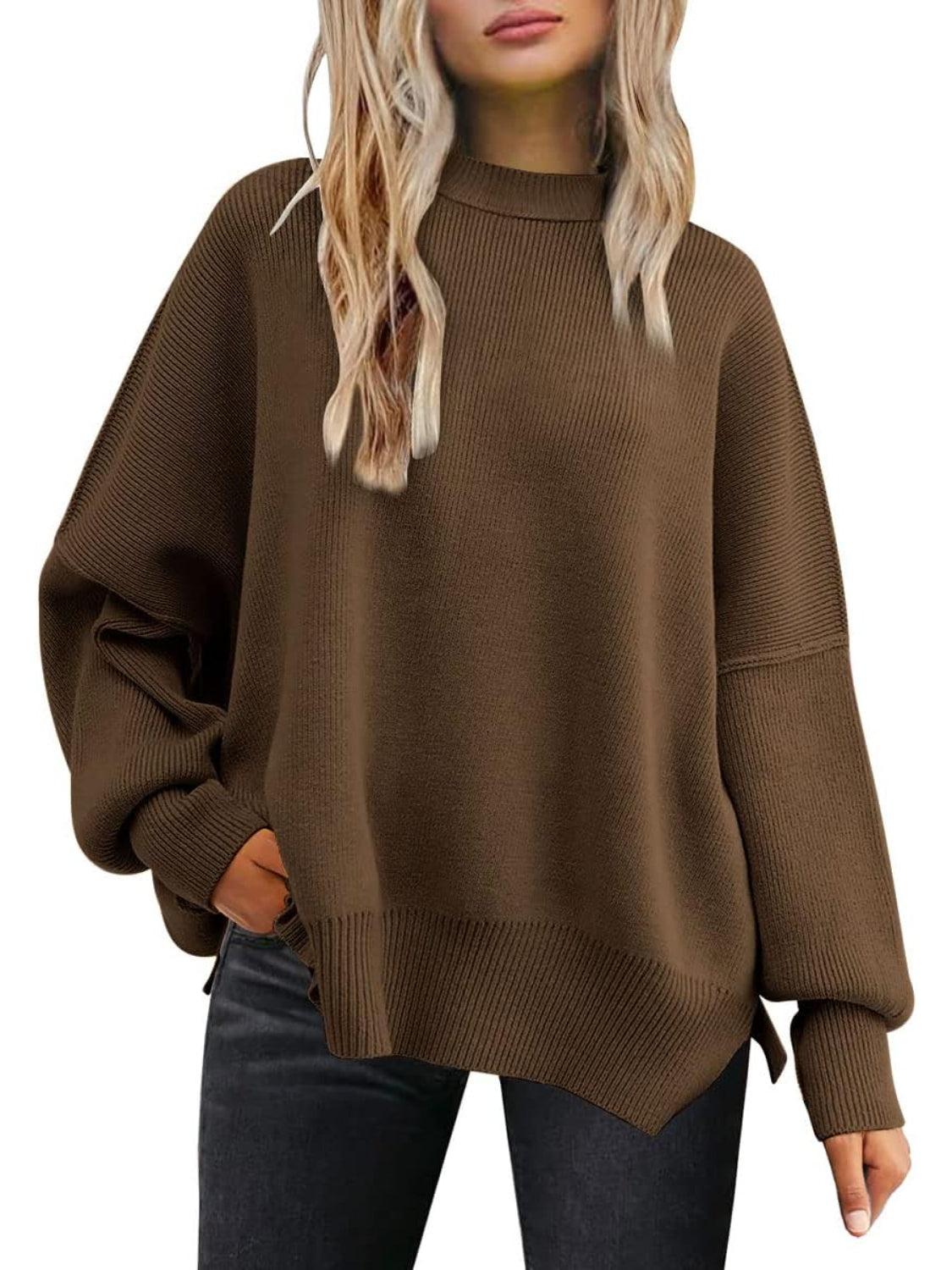 Cozy Batwing Sleeve Sweater For Woman-My Comfy Blouse