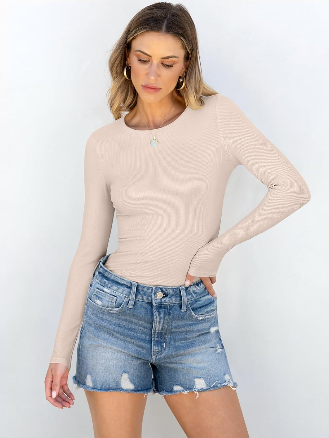Elegant Long Sleeve Slim Fit Top-My Comfy Blouse