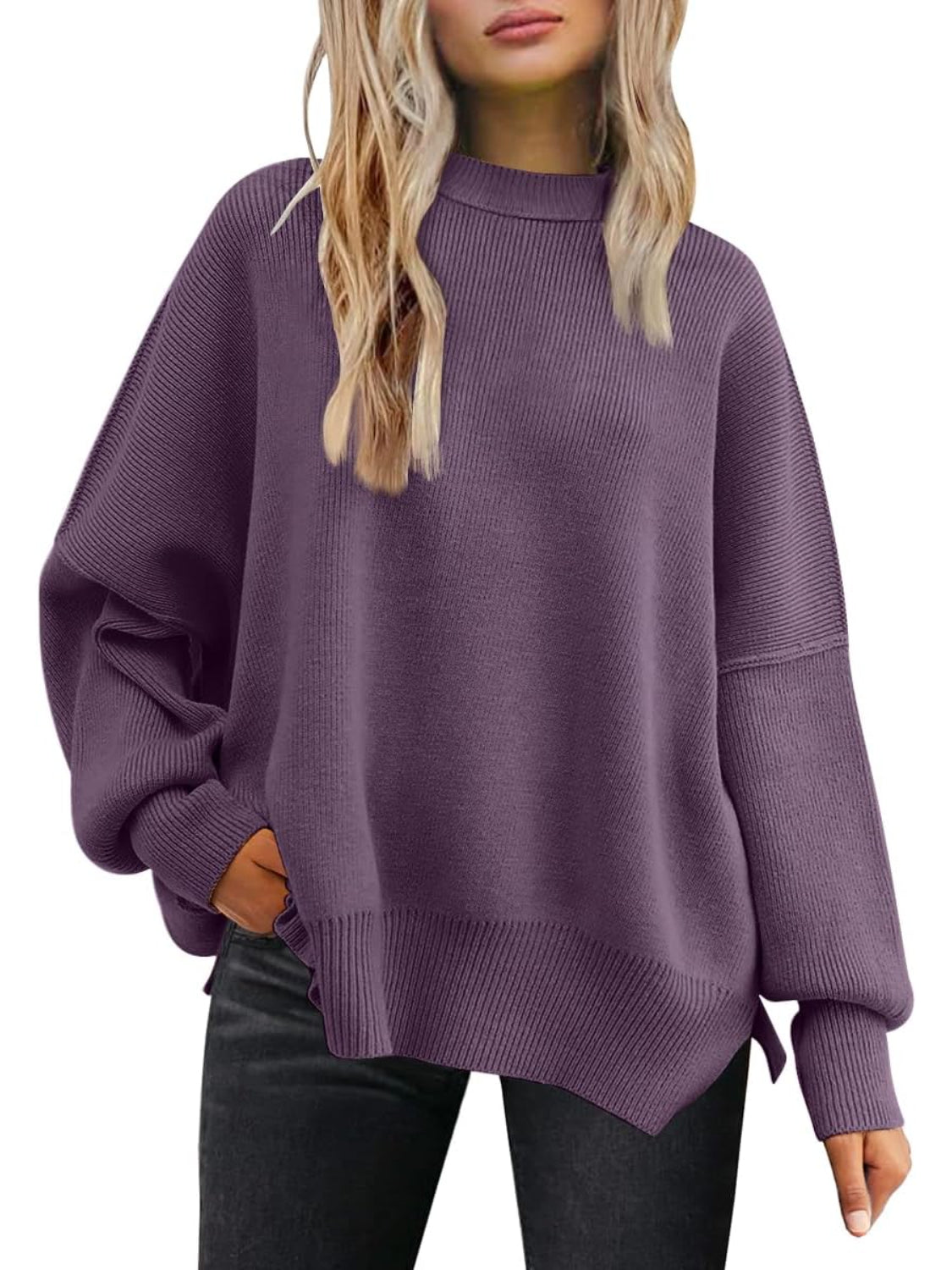 Cozy Batwing Sleeve Sweater For Woman-My Comfy Blouse