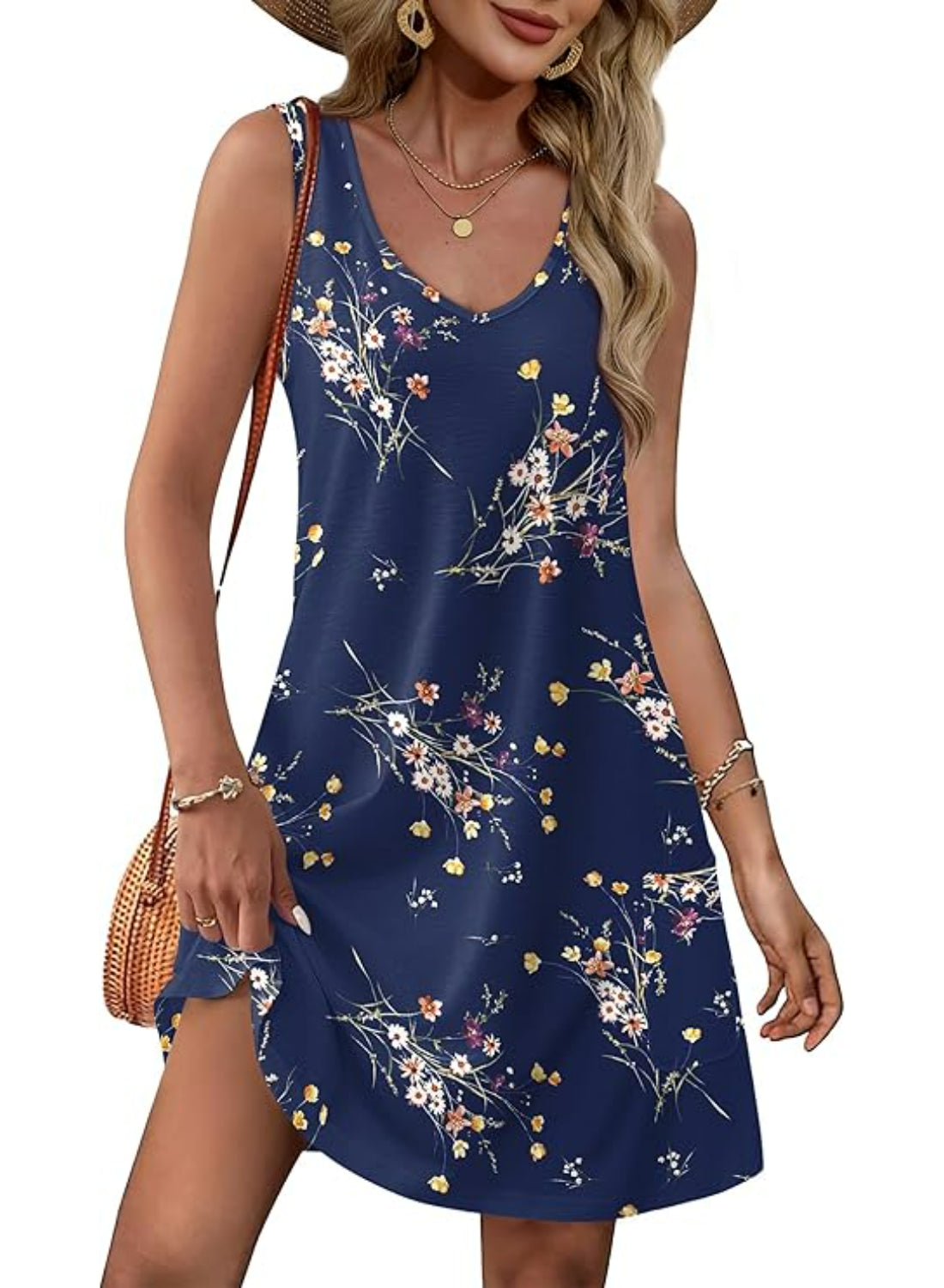 Loose Casual Pocket Sundress For Beach Days And Summer Outings-My Comfy Blouse