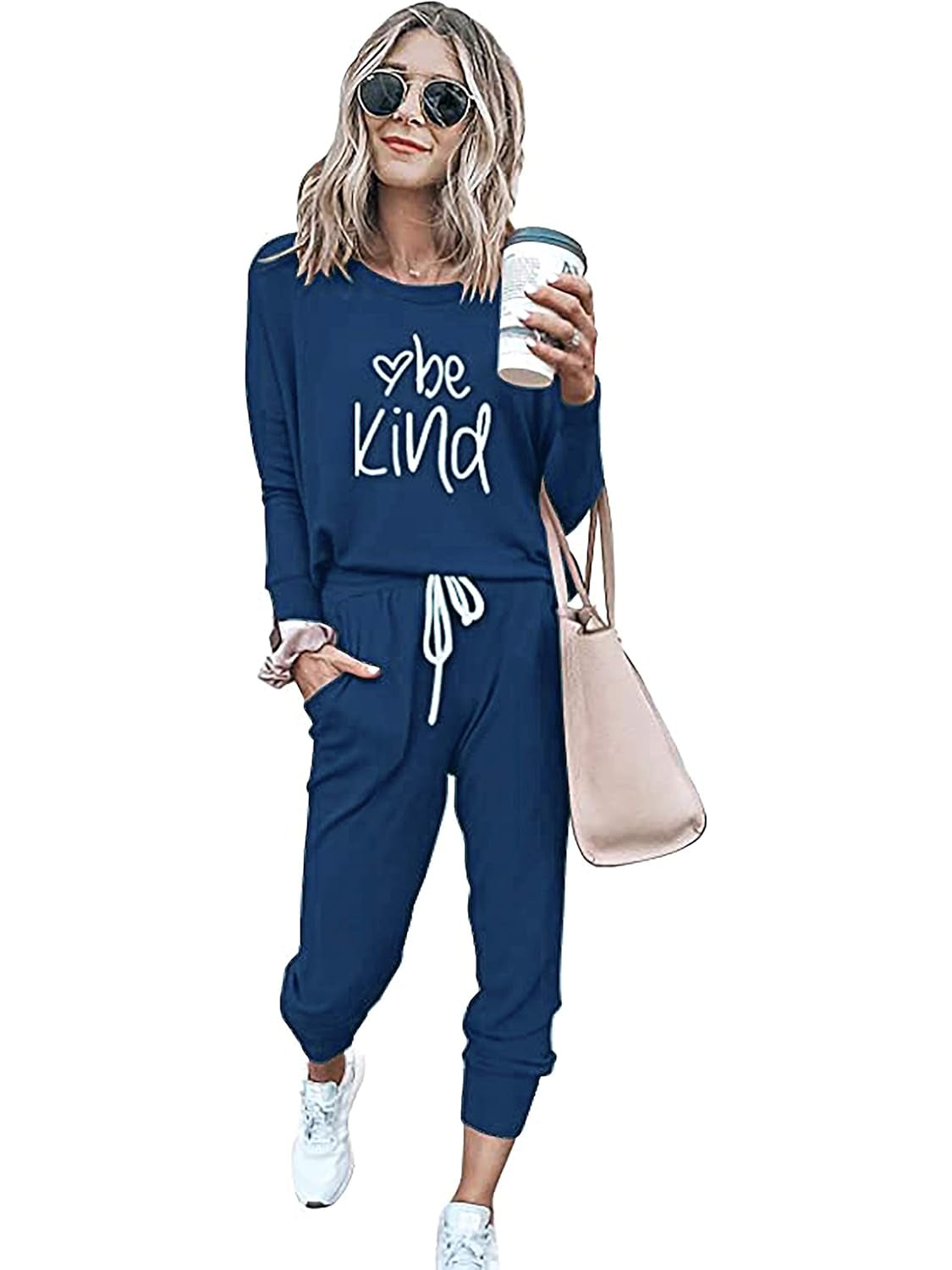 2 Piece Printed Lounge Outfit Set-My Comfy Blouse