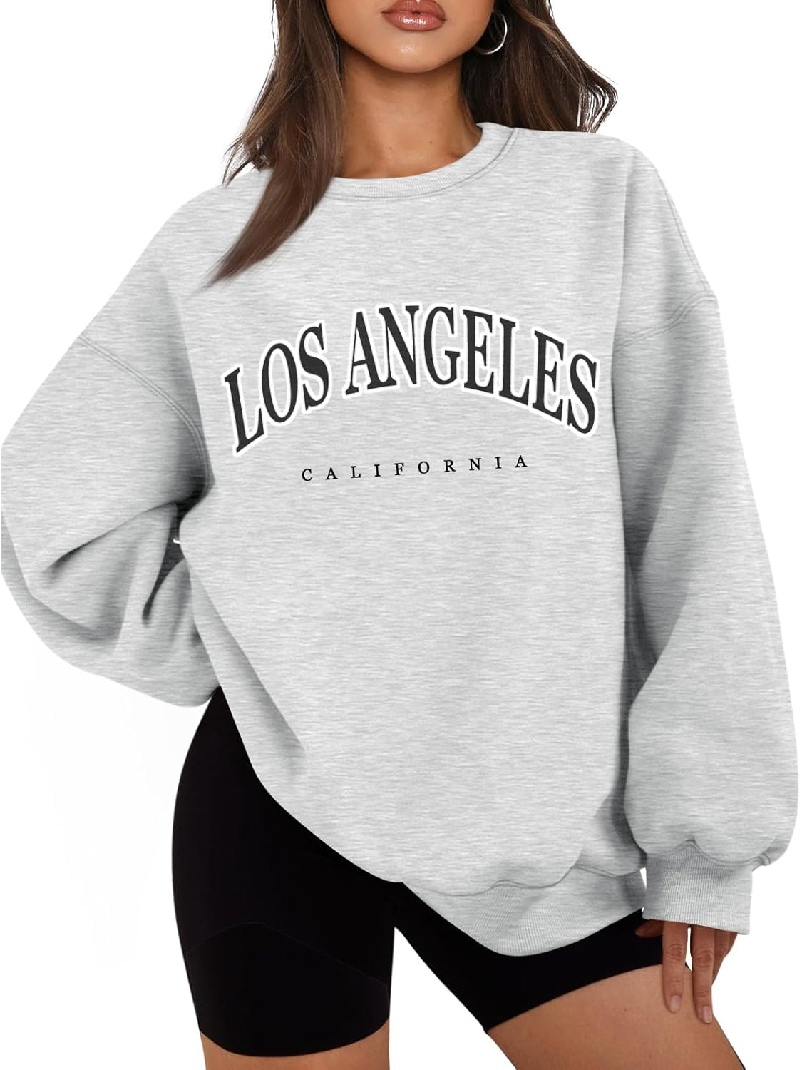 Striped And Printed Oversized Sweatshirt-My Comfy Blouse