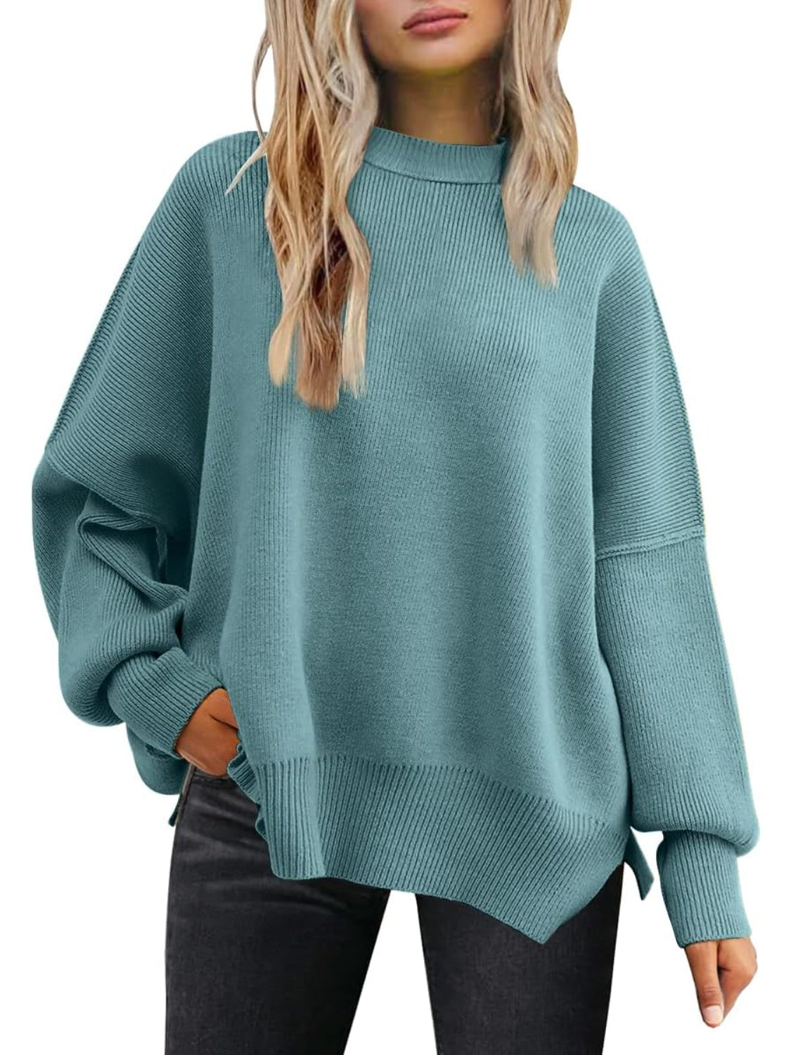 Cozy Batwing Sleeve Sweater For Woman-My Comfy Blouse