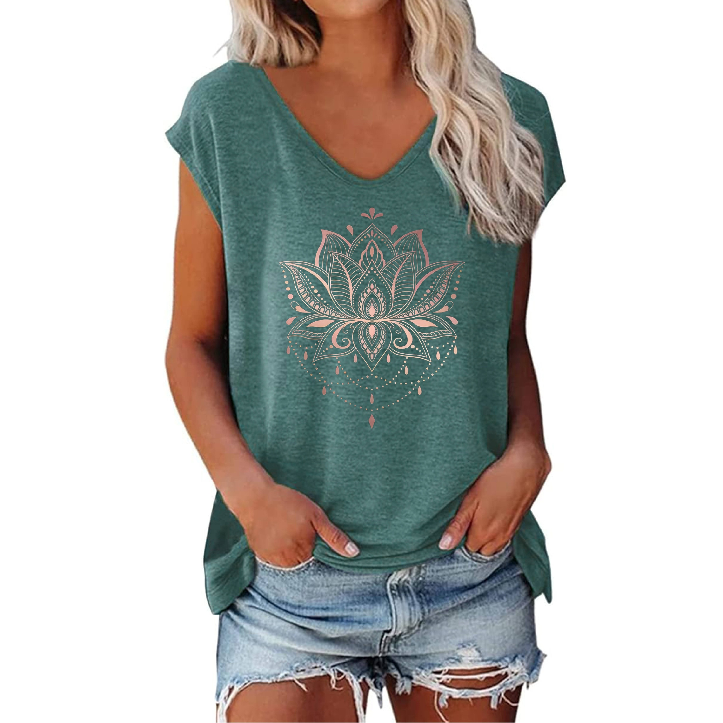 Lotus Graphic Fit Top for Women