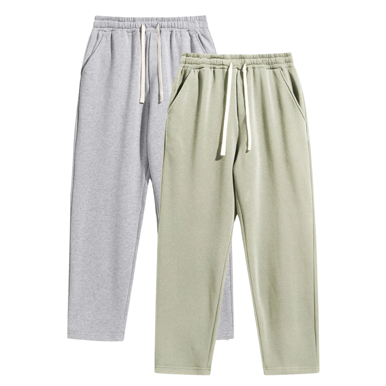 2 Pieces Casual Sweatpants With Pockets For Men