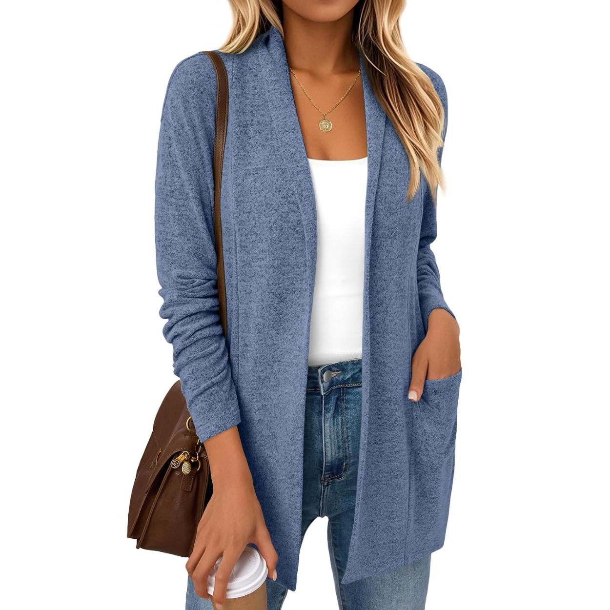 Casual Long Cardigan Lightweight Sweater For Women