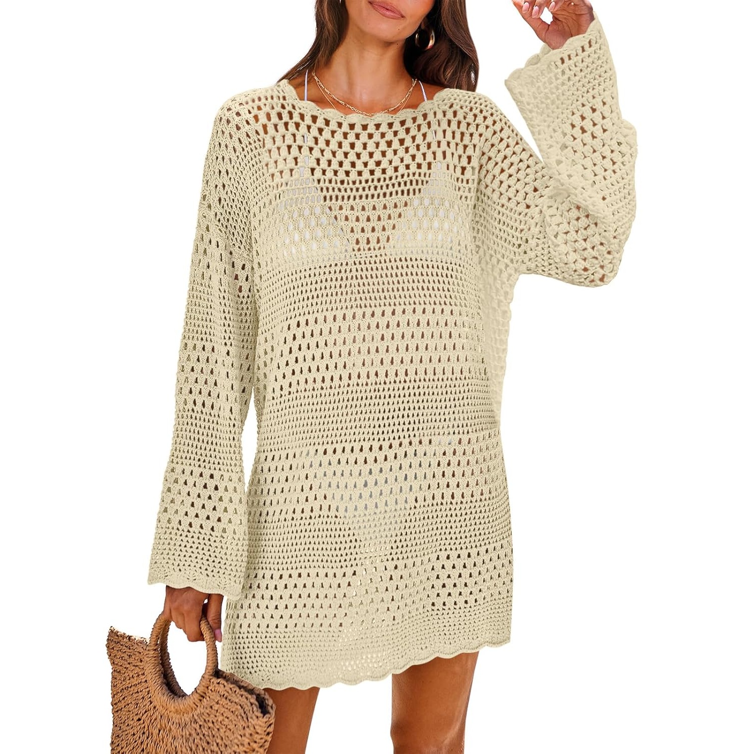 Mesh Swimwear Cover Up Swimsuit For Women