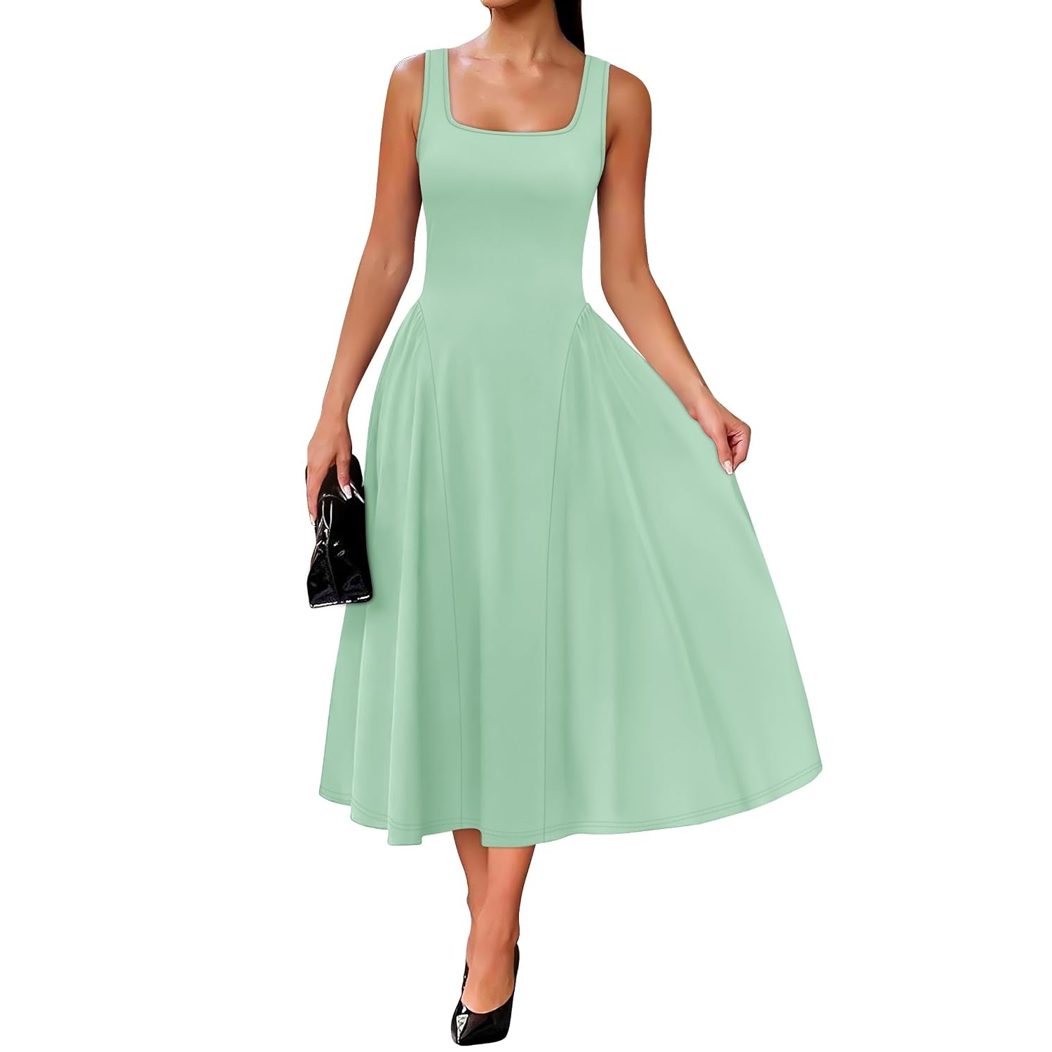 Ruffle A Line Ruched Dress Dresses For Women