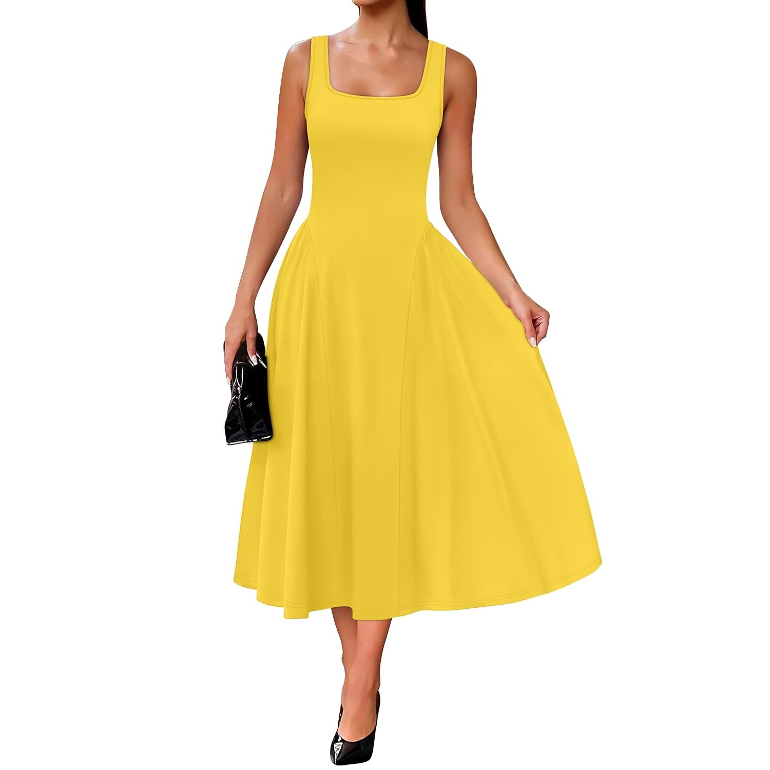Ruffle A Line Ruched Dress Dresses For Women