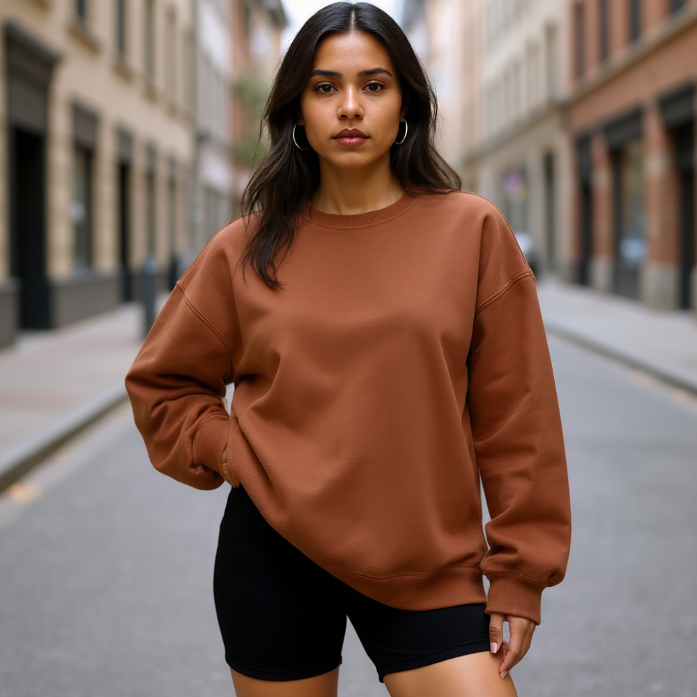 Women Oversized Sweatshirts Hoodies Fleece Crewneck Sweaters