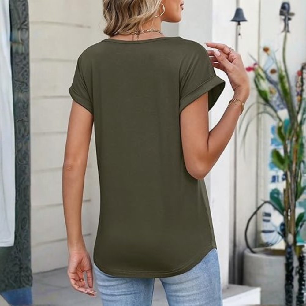 Vintage Inspired Smocked Blouse Casual Summer Wear For Women