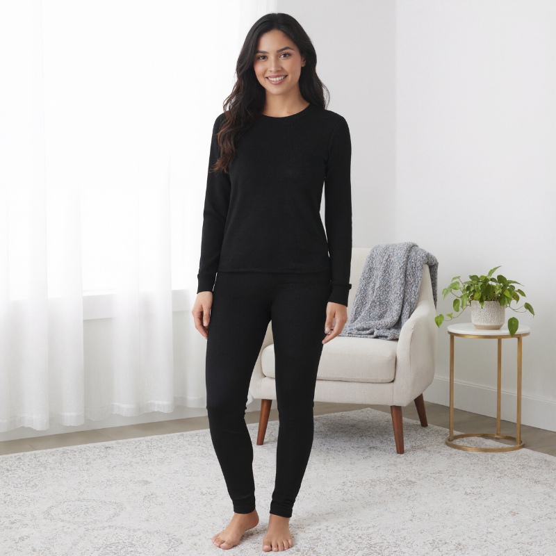 Women Ultra Soft Thermal Long Set For Cold Weather-My Comfy Blouse