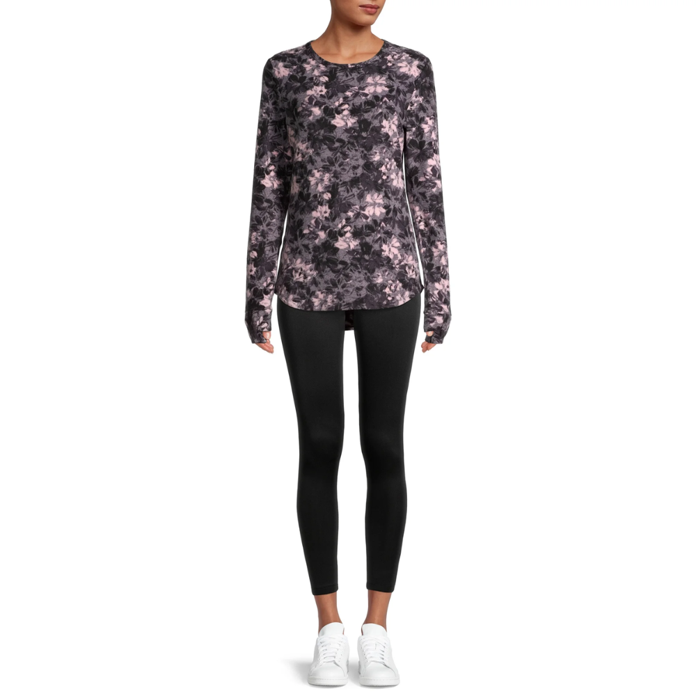 Thermal Stretch Fleece Top With Thumbhole Cuffs-My Comfy Blouse